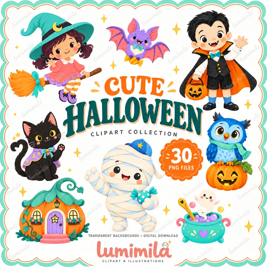 Portada de la colección Cute Halloween de Lumimila